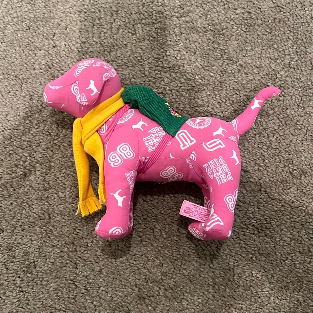 PINK Victoria’s Secret Phi Beta Pink Stuffed Animal Dog